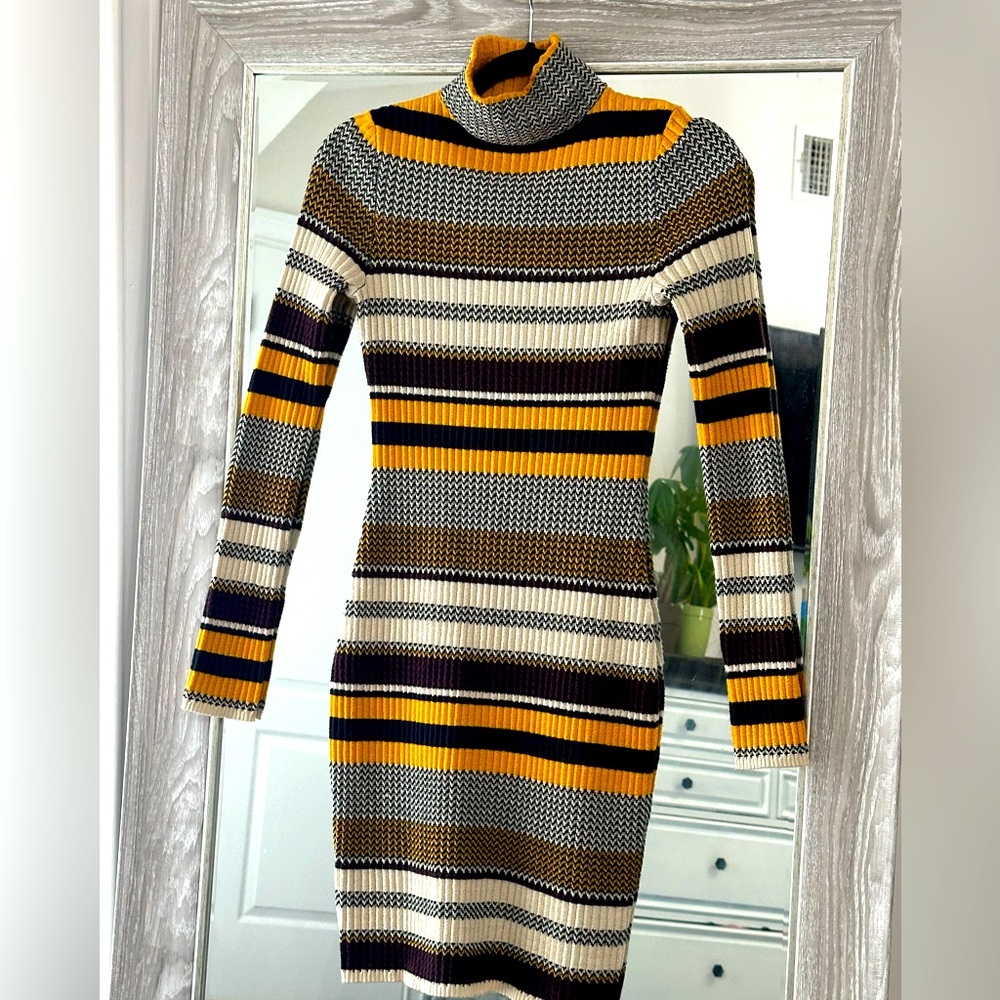 Striped sweater dress